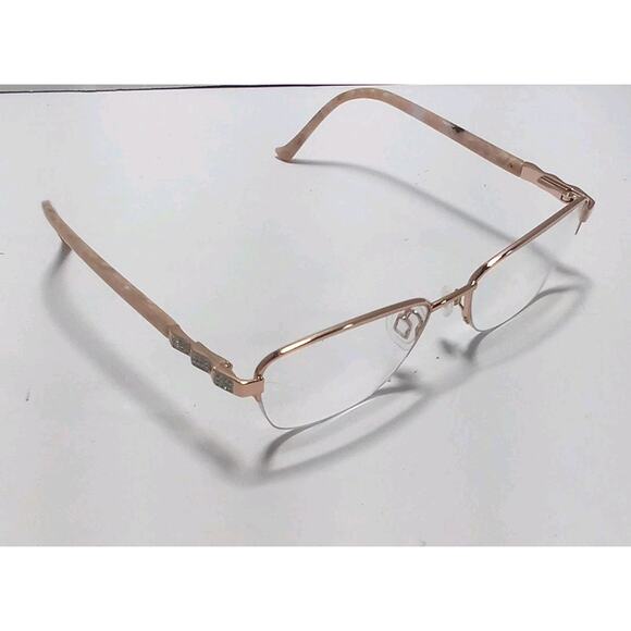 Tura TE259 Rose Gold Eyeglass Frames Rx Not Included - Picture 1 of 3